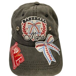 Baseball Mama Cap with Patches